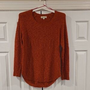 Pink Rose Women's Rust Crew Neck Sweater